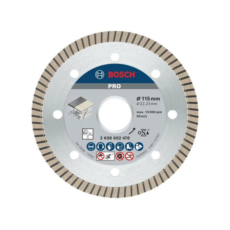 Bosch Powertool Accessories PRO Ceramic Diamond Cutting Disc 115 x 22.23mm