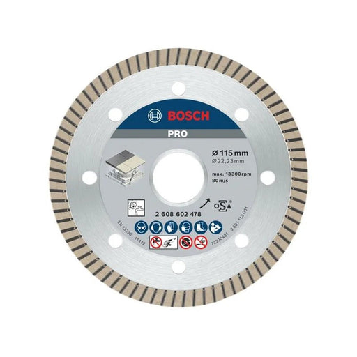 Bosch Powertool Accessories PRO Ceramic Diamond Cutting Disc 115 x 22.23mm