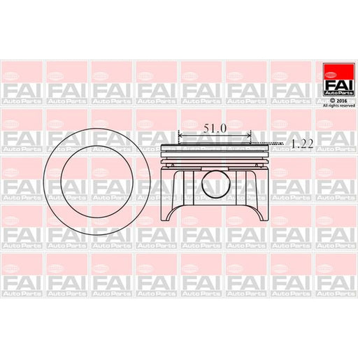 FAI Piston Cylinder Bore = PK9-000