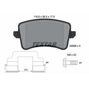 Textar Rear Brake Pad Set 2460601