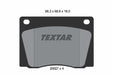 TEXTAR 2002701 Brake Pad Set Front Fits Aston Martin V8 Mercedes-Benz Volvo TEXTAR - Town Parts