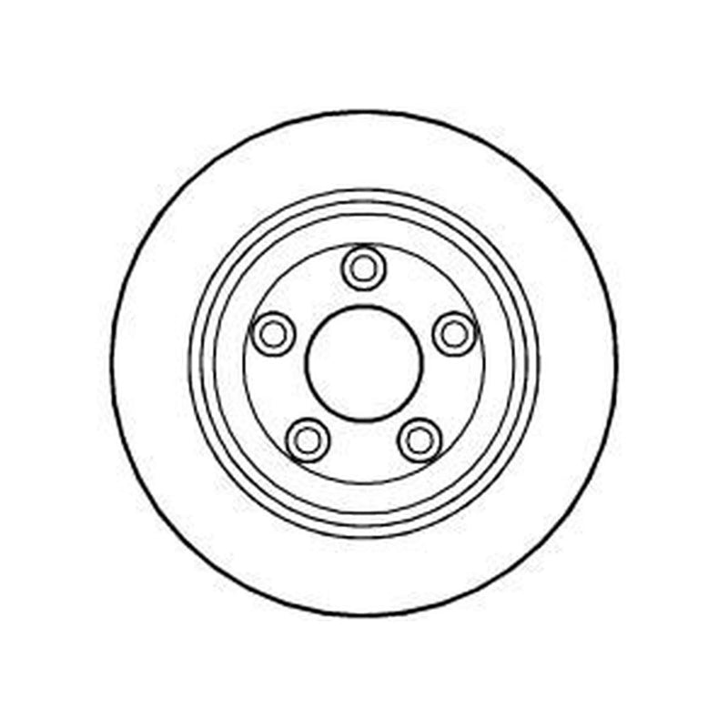 Abtex 2 x Vented Rear Brake Discs BD844V