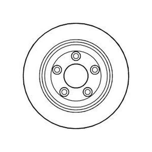Abtex 2 x Vented Rear Brake Discs BD844V