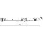 Apec Brake Hydraulic Hose Line Front Left HOS4054
