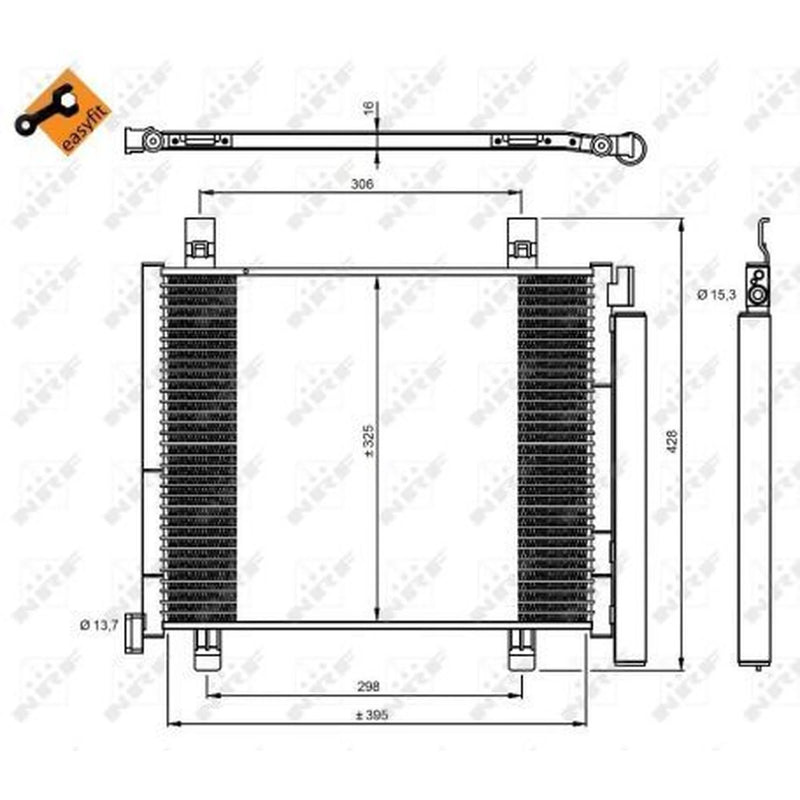 NRF Air Conditioning Condenser 350045