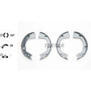Textar Parking Brake Shoe Set 91082600