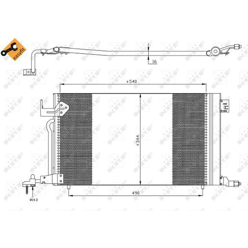 NRF Air Conditioning Condenser 35304