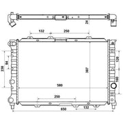 NRF Engine Radiator 58202