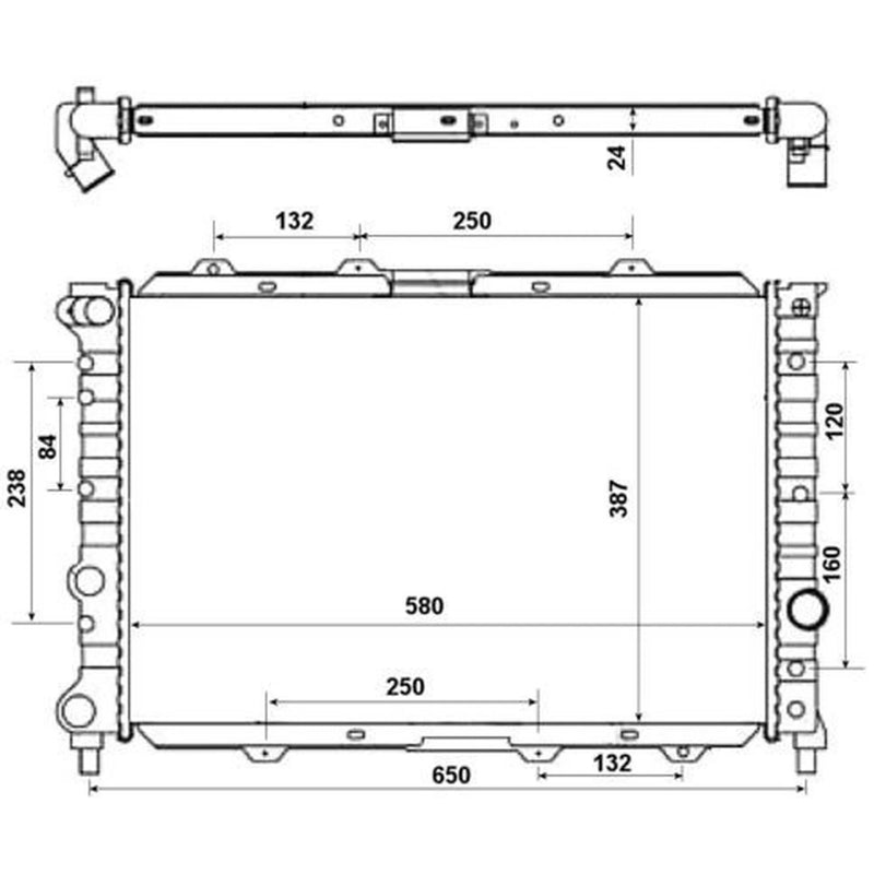 NRF Engine Radiator 58202
