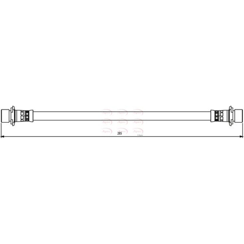 Apec Brake Hydraulic Hose Line Rear HOS3803