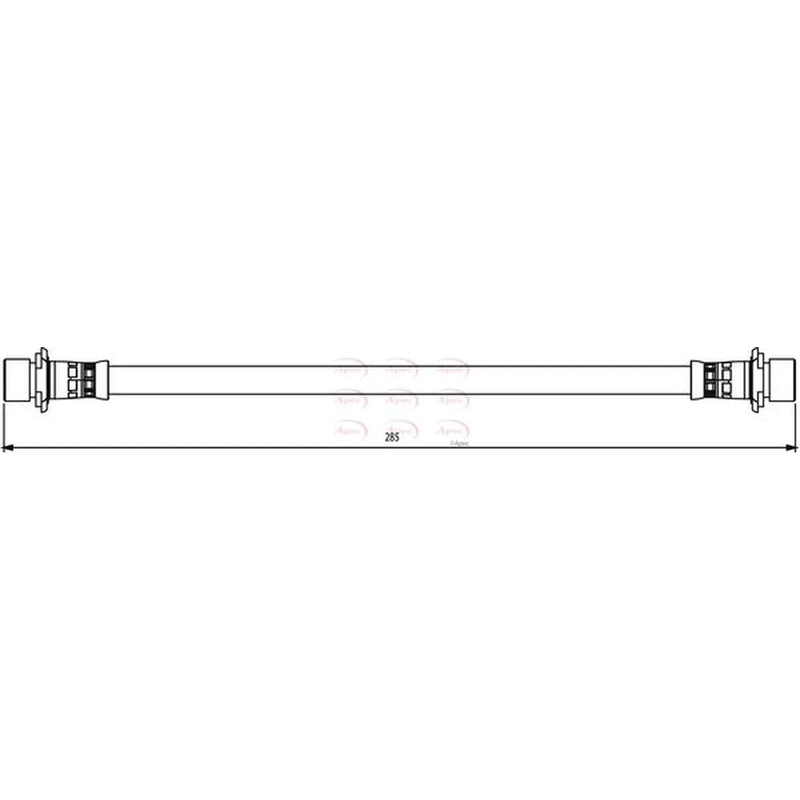 Apec Brake Hydraulic Hose Line Rear HOS3803