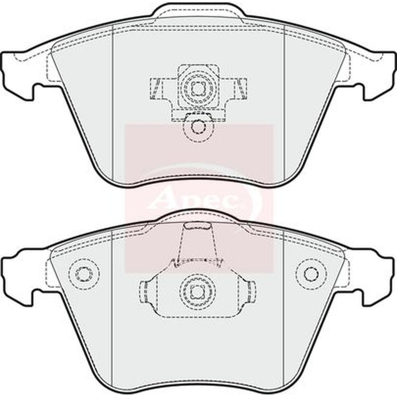 Apec Front Brake Pad Set PAD1663