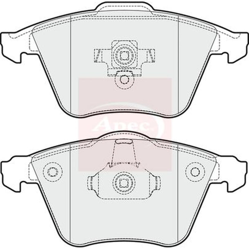 Apec Front Brake Pad Set PAD1663