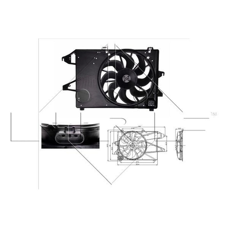 NRF Engine Cooling Fan 47004