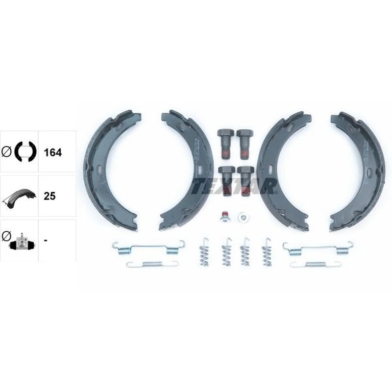 Textar Parking Brake Shoe Set 91057200