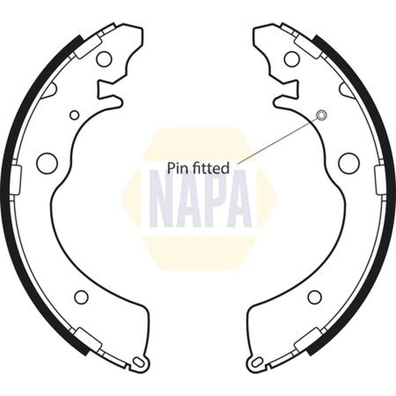 NAPA Brake Shoe Set Axle Kit NBS1014