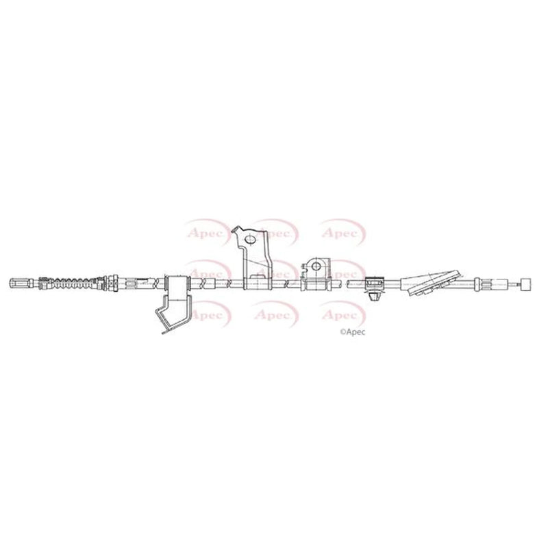 Apec Handbrake Cable Left Rear CAB1214
