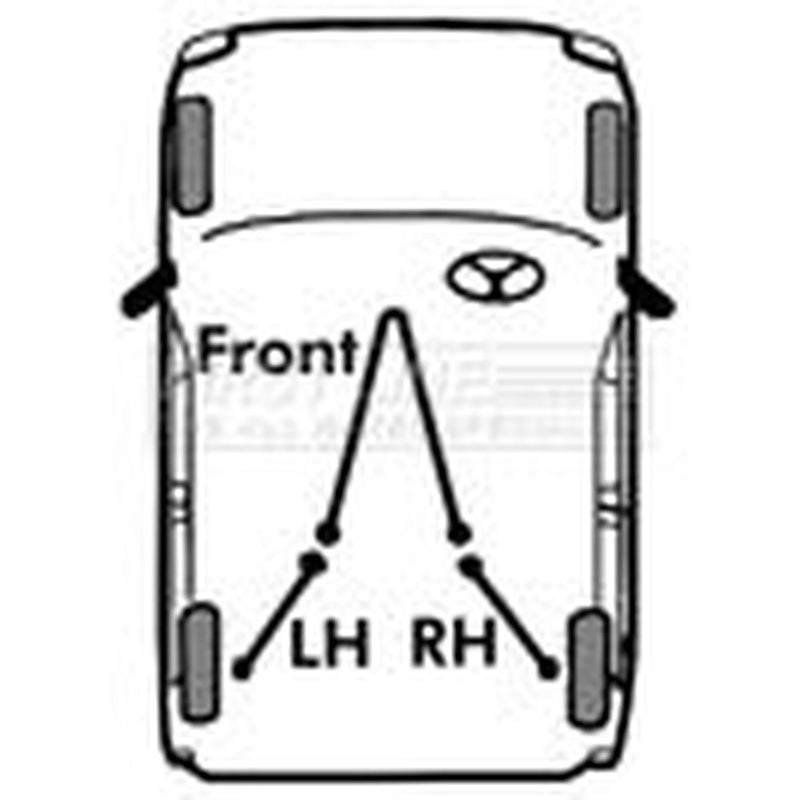 First Line Handbrake Cable Front FKB2675