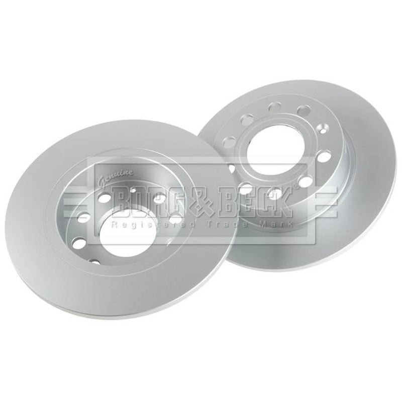 Borg & Beck 2 x Solid Rear Brake Discs BBD4382