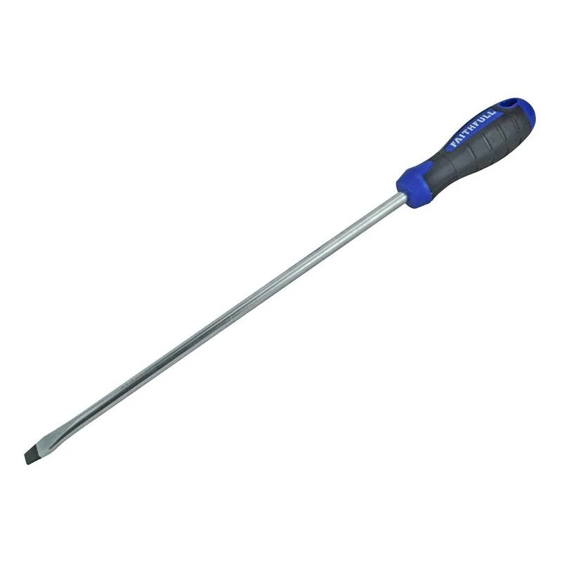 Faithfull Soft Grip Screwdriver Flared Slotted Tip 10.0 200-300mm