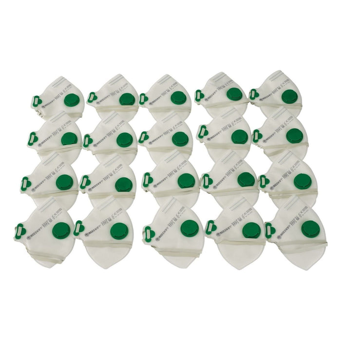 Draper FFP3 Fold Flat Mask SI MOD, White (Pack of 20) 20628 Draper  - Town Parts