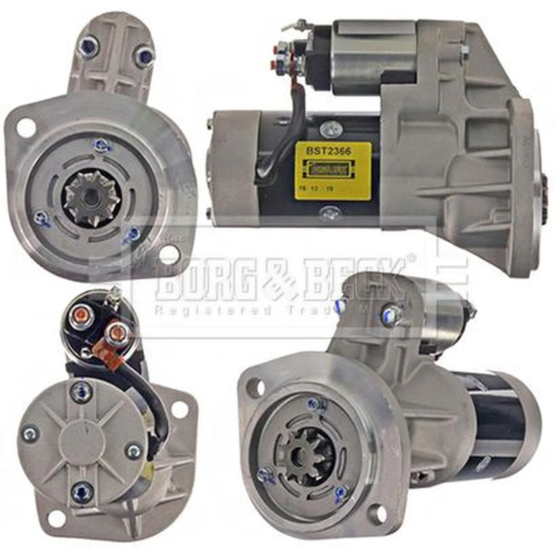 Borg & Beck Starter Motor 12V 2.5kW 9 Teeth BST2366