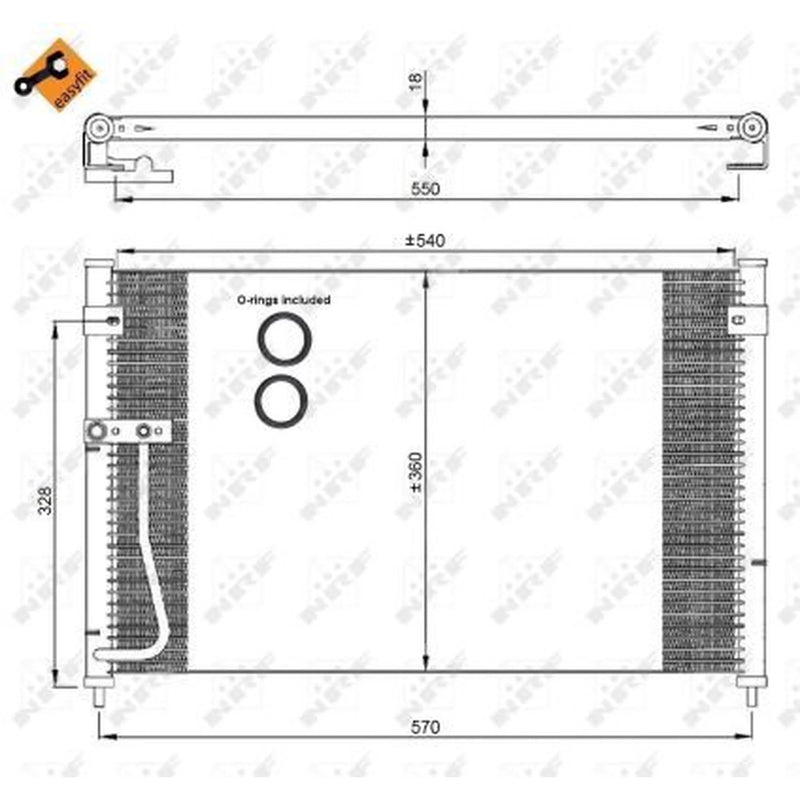 NRF Air Conditioning Condenser 35306
