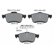 Textar Front Brake Pad Set 2472701