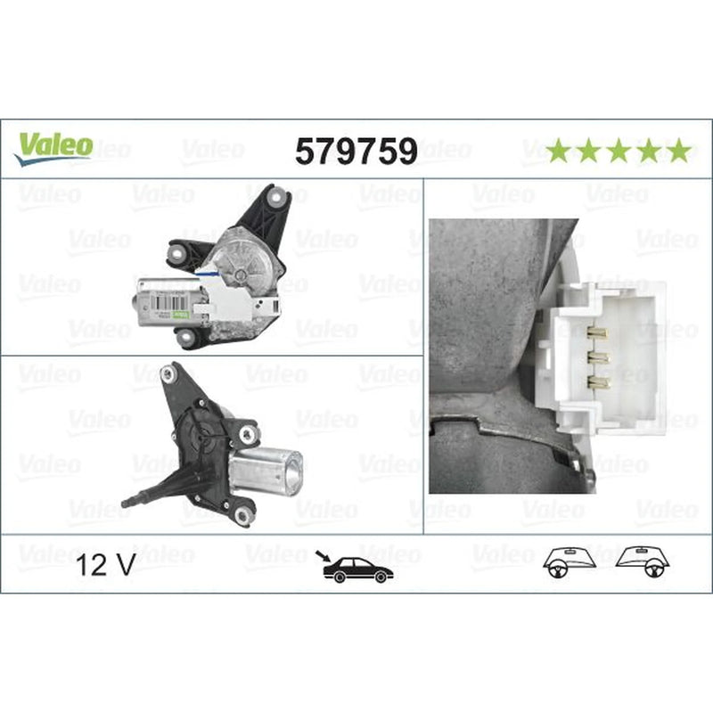 Valeo Front/Rear Wiper Motor Rear 579759