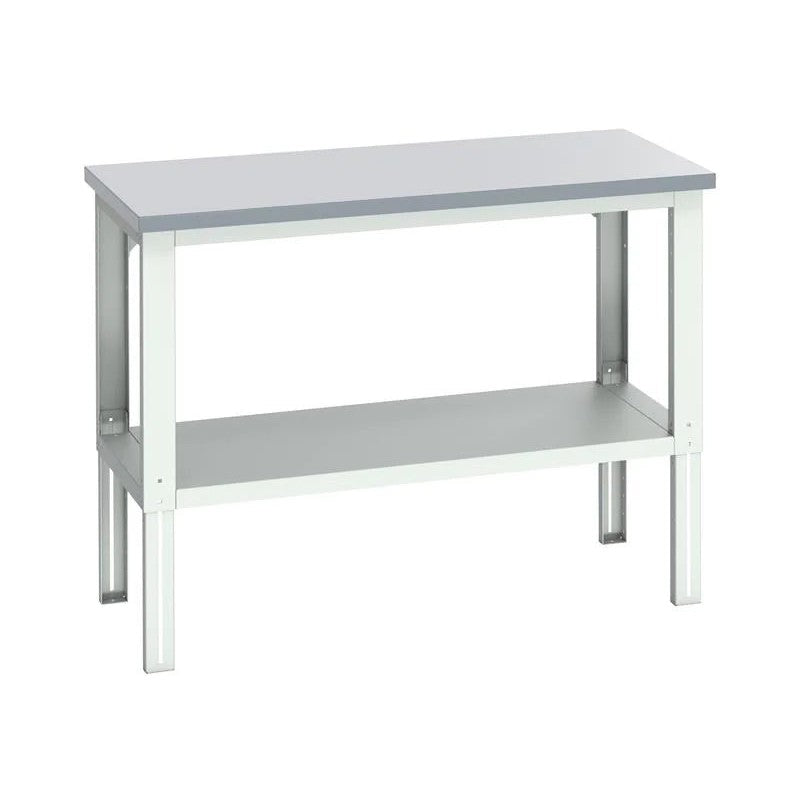 Bott Cubio Adjustable Bench with Shelf, Laminate Top 1500 x 750mm - 41003677.16V