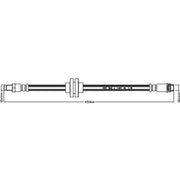 Juratek Brake Hydraulic Hose Line Front JBH1226