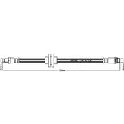 Abtex Brake Hydraulic Hose Line Front ABH1226