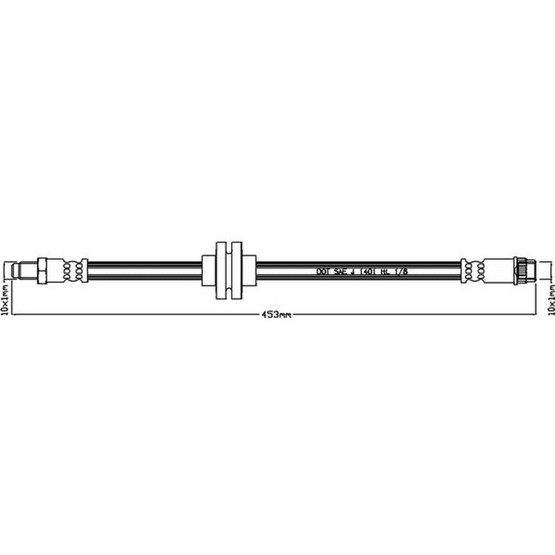 Abtex Brake Hydraulic Hose Line Front ABH1226