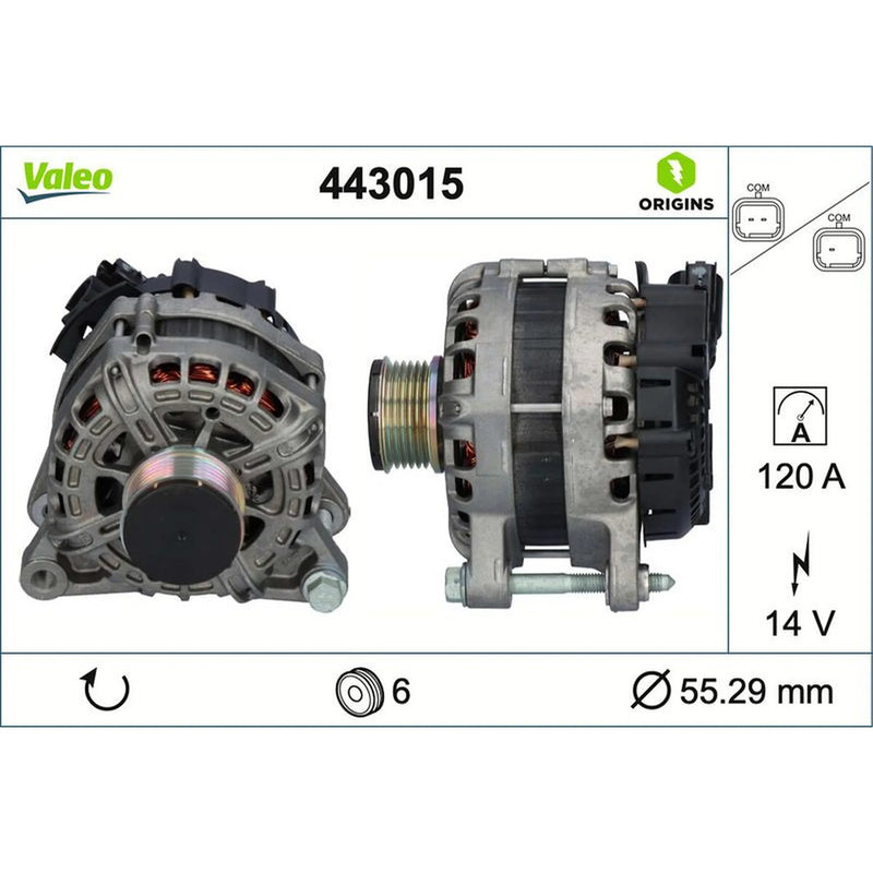 Valeo Car Alternator 12V 443015