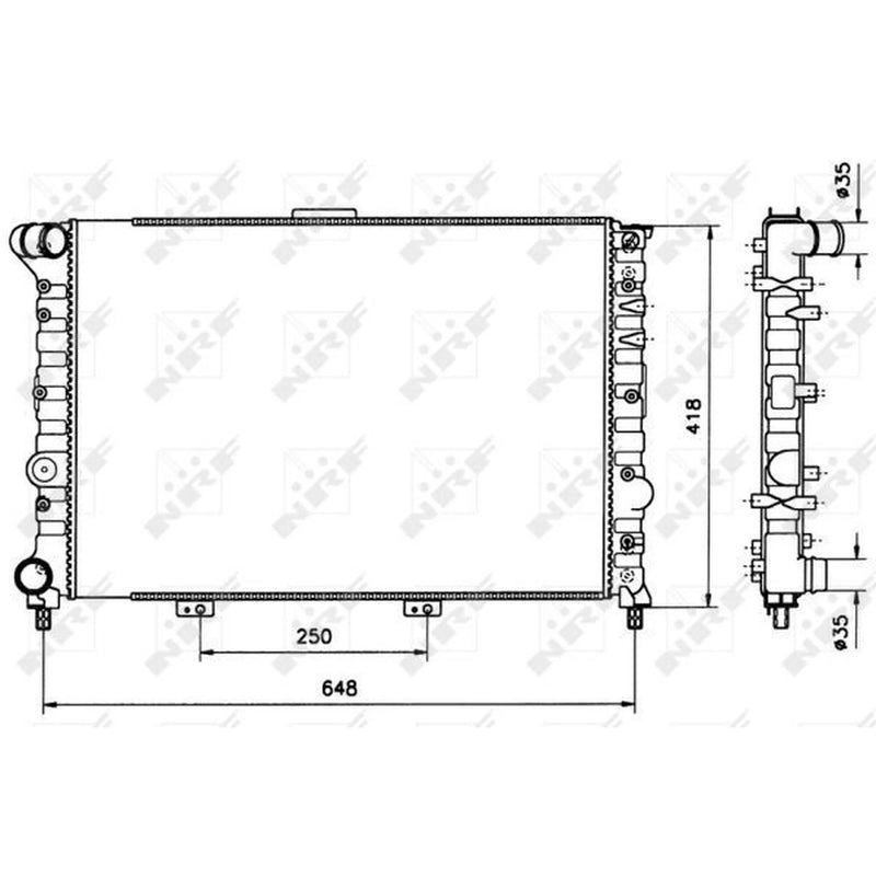 NRF Engine Radiator 58216