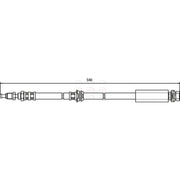Apec Brake Hydraulic Hose Line Front HOS3396