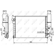NRF Engine Radiator 58802