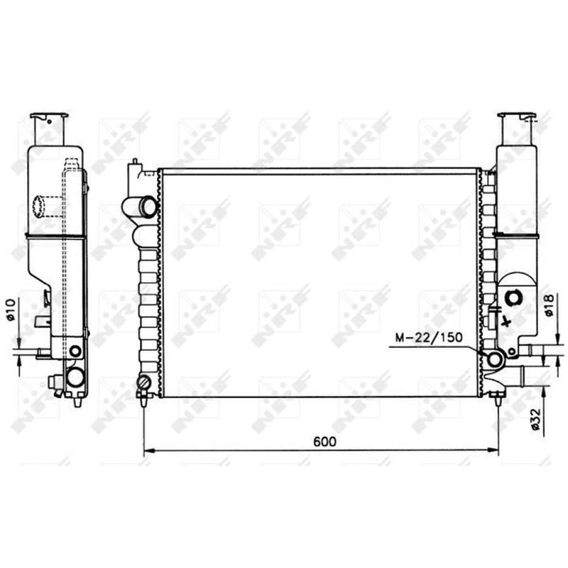 NRF Engine Radiator 58802