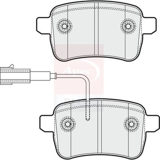 Apec Rear Brake Pad Set PD3711