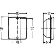 Hella Lamp S 2SA Right 2SA 003 236-341 11025273 2SA 003 236-341