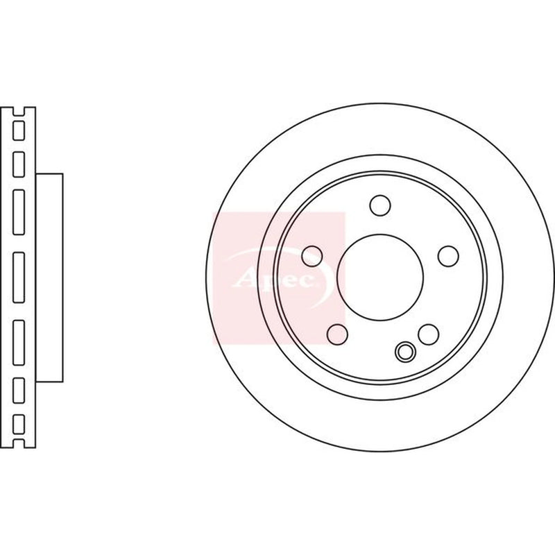 Apec 2 x Front Brake Discs DSK3150