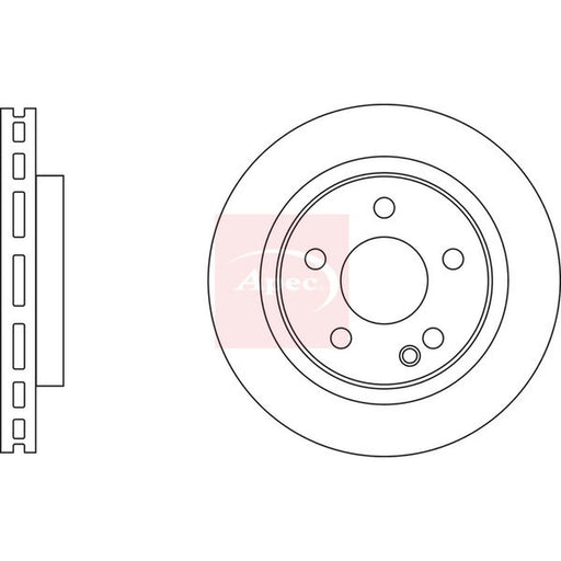 Apec 2 x Front Brake Discs DSK3150