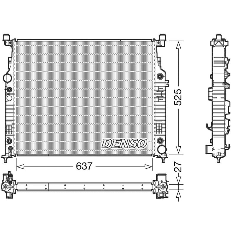 Denso Engine Radiator DRM17056