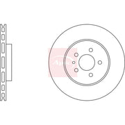 Apec 2 x Vented Front Brake Discs DSK788