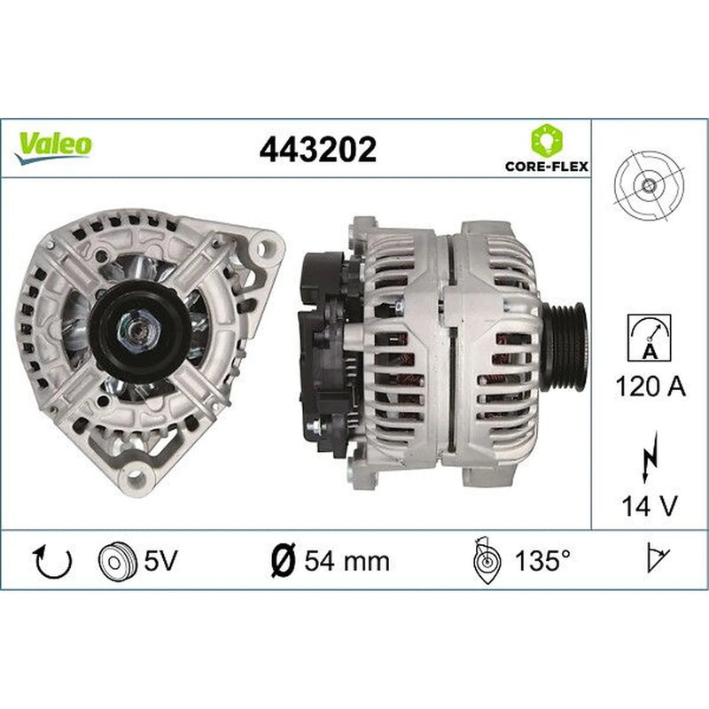 Valeo Car Alternator 12V 443202