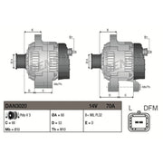 Denso Car Alternator 12V DAN3020
