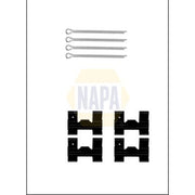 NAPA Brake Pad Accessory Fitting Kit Front NFK1298