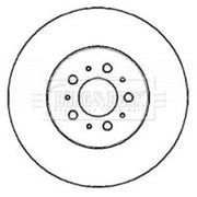 Borg & Beck 2 x Vented Front Brake Discs BBD5761S