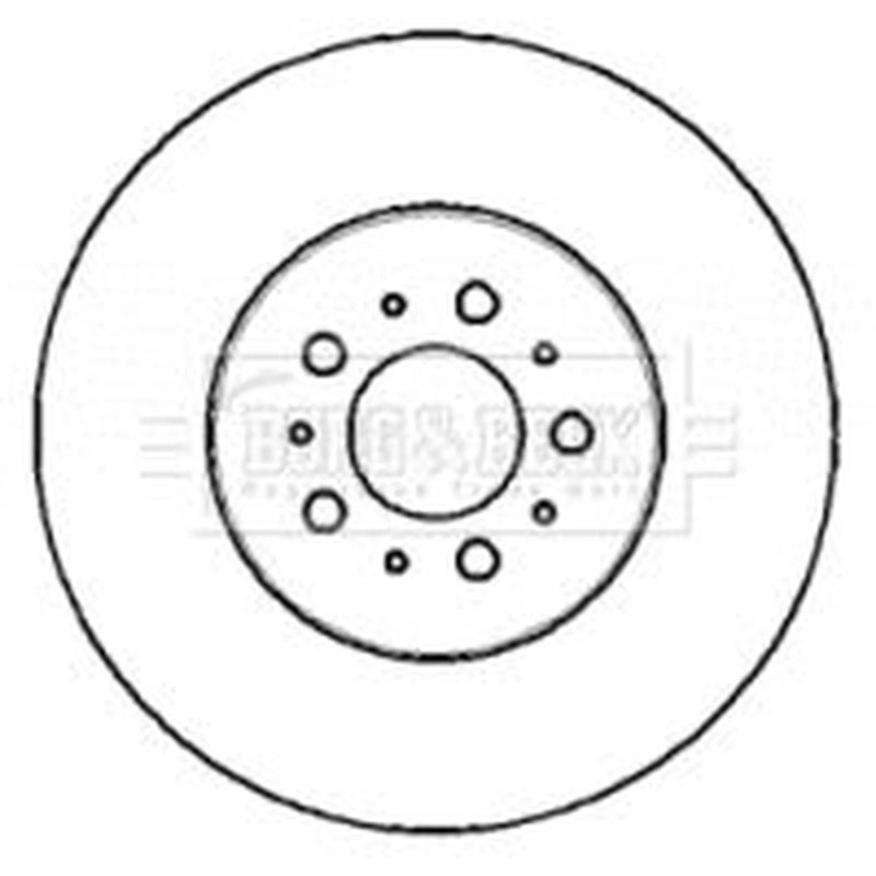 Borg & Beck 2 x Vented Front Brake Discs BBD5761S