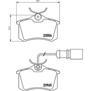 DON Rear Brake Pad Set PCP1092